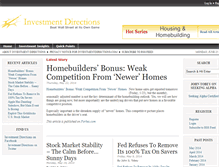 Tablet Screenshot of investmentdirections.com